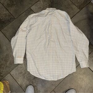 Tommy Hilfiger White and Blue Casual Button Down Shirt 168